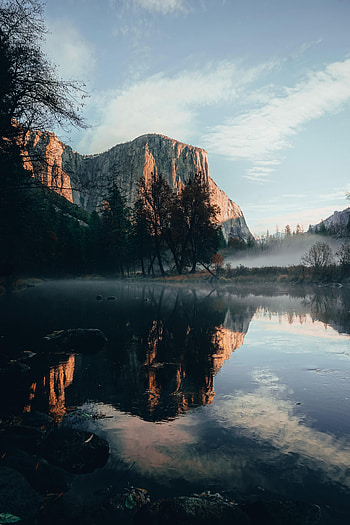Nature, Water, Rock, Fog, Break, Precipice HD phone wallpaper