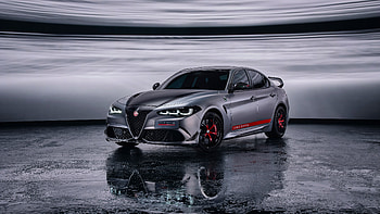 2026 Alfa Romeo Giulia Quadrifoglio Luna Rossa, Sedan, Turbo, V6, car HD wallpaper