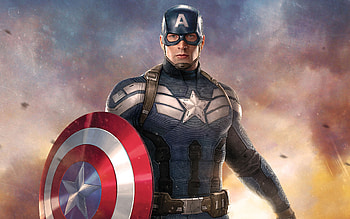 Captain America Holding Shield, captain-america, artwork, superheroes, digital-art HD wallpaper