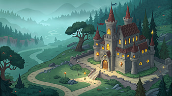 Enchanting Castle: A Ultra Adventure, castle, fantasy, landscape, forest, fantasy landscape HD wallpaper
