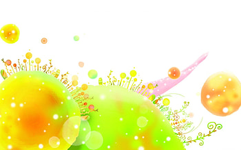 Plants, Abstract, Circles, Quirkiness HD wallpaper