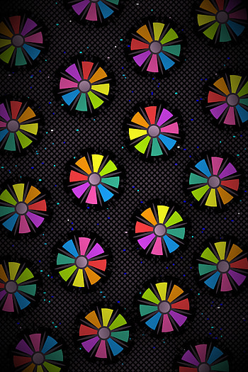 Flowers, Circles, Petals, Pattern, Texture, Textures, Color, Coloured HD phone wallpaper