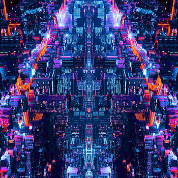 City, lights, bright, buildings HD phone wallpaper