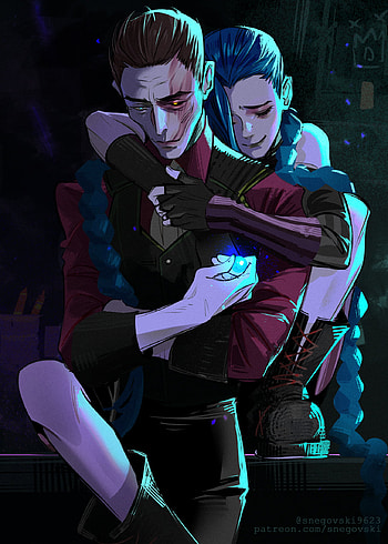 Silco and Jinx, leagueoflegends, lol, arcane HD phone wallpaper