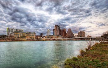 Austin Skyline, Texas , R graphy, Austin bridges HD wallpaper