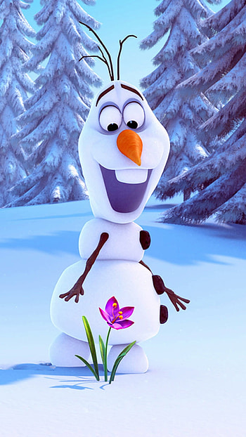 Olaf Frozen 6 plus for 2014 Halloween - Flower, Snow Trees, Wonderland HD phone wallpaper