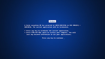 Blue screen of death PC and Mac HD wallpaper