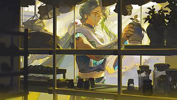 Baizhu’s Tranquil Moment – Genshin Impact Ultra, Baizhu (Genshin Impact), Genshin Impact HD wallpaper