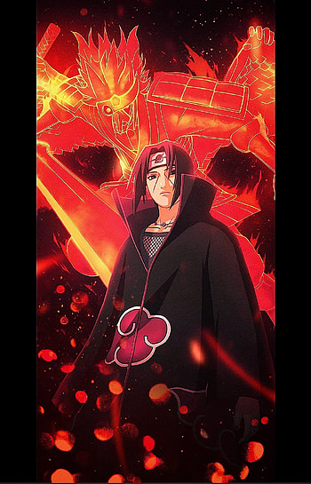 Itachi, red, magenta HD phone wallpaper