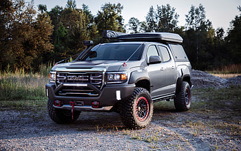 GMC Canyon AT4 Ovrlandx Concept, tuning, 2021 cars, offroad, 2021 GMC Canyon, american cars, GMC HD wallpaper