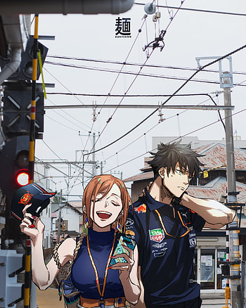 jujutsu kaisen, fushigoro, nobara, gojo HD phone wallpaper