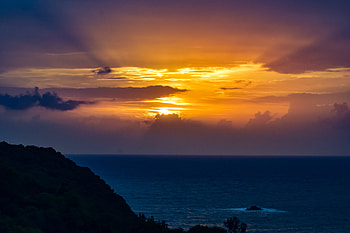 Sunset Ocean Water , sunset, ocean, water, nature HD wallpaper