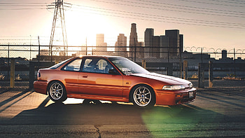 Sunset, Honda, Cars, City, Integra HD wallpaper
