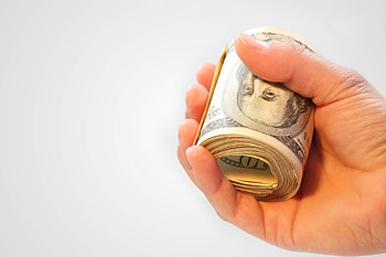 Bundle Of Dollars In Hand, money, dollar, currency, banknote, hand HD wallpaper
