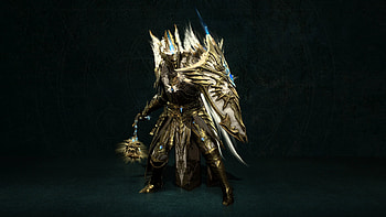 "Diablo 4 LoH" - Diablo IV: Lord of Hatred, the major upcoming expansion for D4, Video Game, Diablo IV, Armor, Shield, Golden HD wallpaper