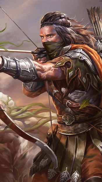legend of the cryptids, man, archer, art HD phone wallpaper