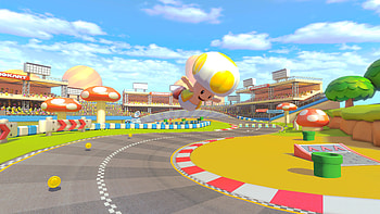 Yellow Toad, Mario Kart HD wallpaper
