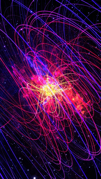Abstract, Universe, Divorces, Lines, Glow, Effect, Particle HD phone wallpaper