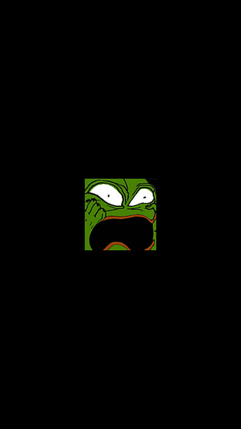 Pepe afraid, frog, black, xd HD phone wallpaper
