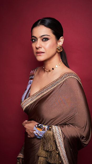 Kajoo2, bollywood actress, saree lover HD phone wallpaper