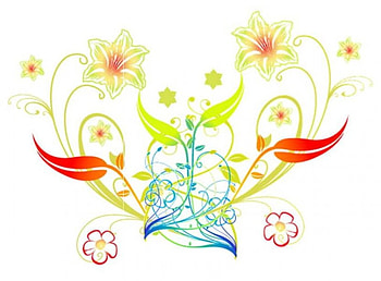 Mirrored flowers, flowers, mirror HD wallpaper
