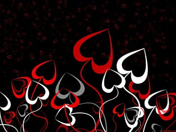 Growing Love, white, love, red, hearts, growing HD wallpaper