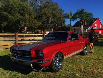 Check Out Her Horse Power, Model, Outdoors, Ford, Red HD wallpaper