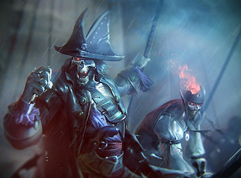 Fantasy, Pirats, Rain, Undead HD wallpaper