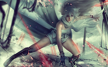 The Blind Princess, warrior, artist, artwork, digital-art, deviantart HD wallpaper