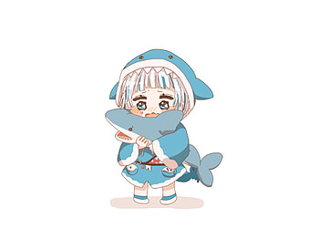 Gawr Gura, girl, cute, vtuber, anime, hololive HD wallpaper