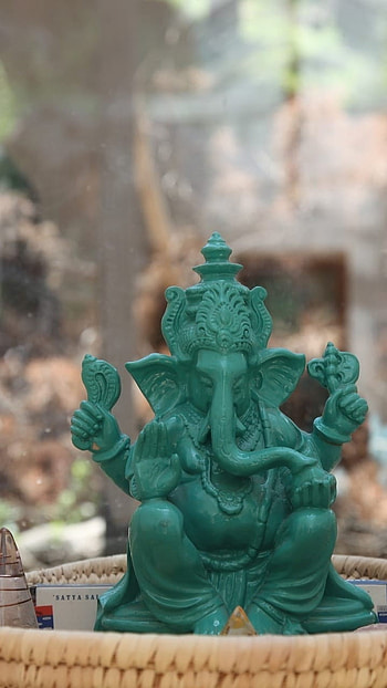 Best Ganesh, Green, Statue, lord ganesh HD phone wallpaper