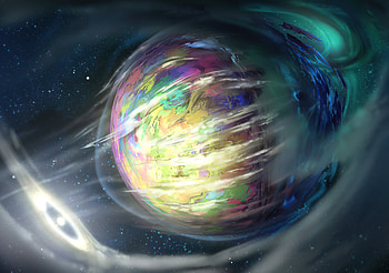 Planet Gases , planet, digital-universe, artist, artwork, digital-art, artstation HD wallpaper