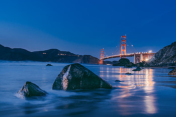 Golden Gate Bridge Sunset , golden-gate-bridge, sunset, nature HD wallpaper