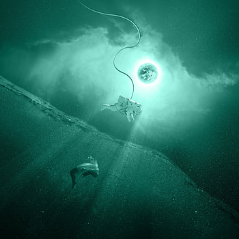 Space Suit, Universe, Sea, Girl, Spacesuit, Astronaut, Fanatasia, Fanasia HD phone wallpaper