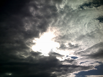 the eye, blue, peace, dusk, cloud HD wallpaper