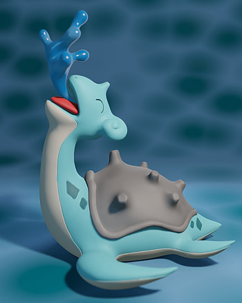 STL file, Pokmon Lapras, 3D print, Cults website HD phone wallpaper