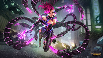 Smite, girl warrior, hot, video game HD wallpaper