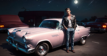 Boy With Classic Car , artist, artwork, digital-art, deviantart HD wallpaper