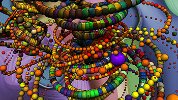 Quantum Abacus, abacus, balls, quantum, 3d HD wallpaper