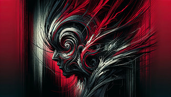 Abstract Stress Concept Art, stress, Abstract, Digital artwork, red and black HD wallpaper