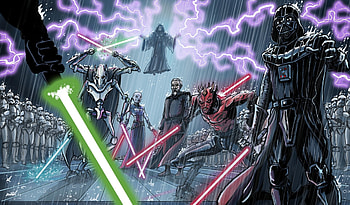 General Grievous , resolution, Cinematic scenes, Intense battles HD wallpaper