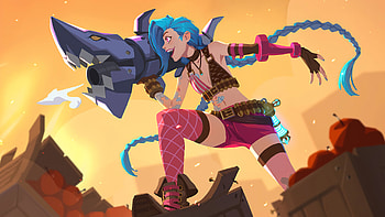 Jinx, League of Legends, , Artistic designs HD wallpaper