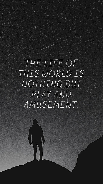 Life, people_in_nature, sky, sayings, islamic, Quran, night, Black, stars, quotes HD phone wallpaper