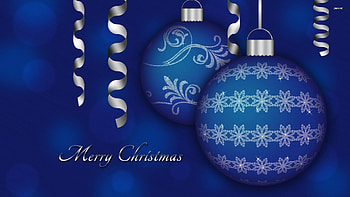 Blue Christmas Decorations, , Christmas, Decorations, Blue HD wallpaper