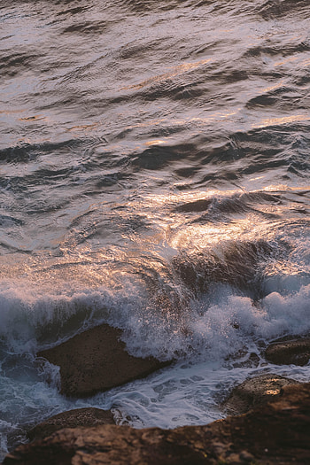 Nature, Water, Stones, Sea, Waves HD phone wallpaper