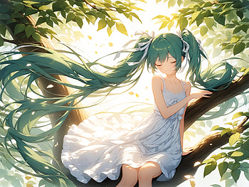 Green Girl HD wallpaper