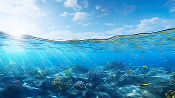Ocean, underwater, nature, ocean HD wallpaper