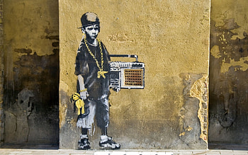Hip Hop Boy, Banksy HD wallpaper
