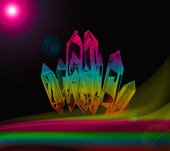 Crystals Lights, colours, crystals, dreams, lights HD wallpaper