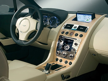 Interior, Aston Martin, Cars, Steering Wheel, Rudder, Salon, Speedometer, Concept Car, 2006, Rapide, Beige HD wallpaper